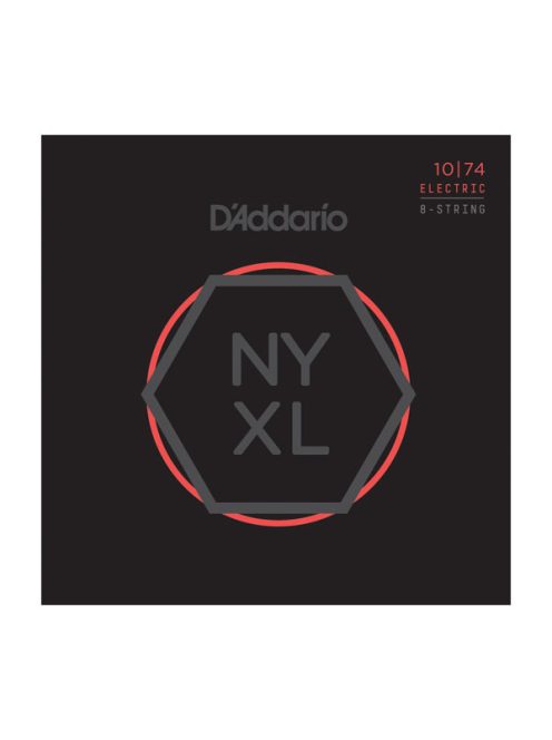 D'Addario NYXL 10-74 - 8 string - carbon fémötvözet