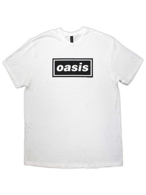 Oasis Decca Logo Fehér Unisex Póló