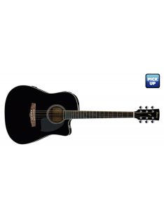 Ibanez PF15ECE elektro akusztikus gitár-Black High Gloss