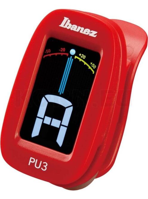 Ibanez PU3 csíptetős kromatikus hangoló - piros