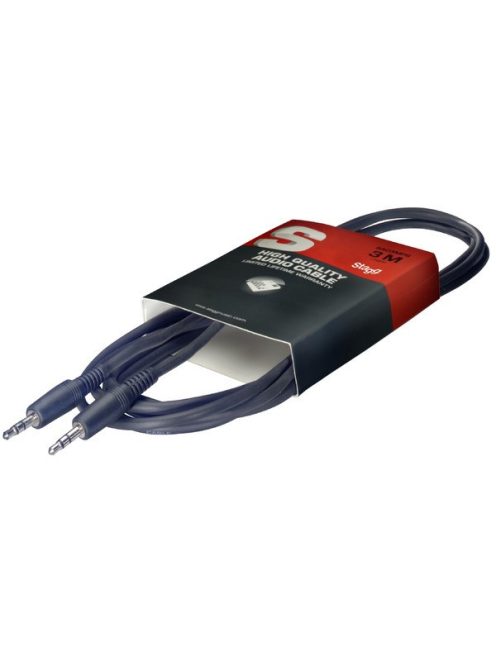 Stagg SAC3MPS 3 m audio cable-sztereo 3,5-jack-jack