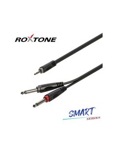   Roxtone SAYC130L3 Smart series 3,5 Sztereó Jack - 2x6,3 Monó Jack kábel, 3m