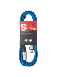 Stagg mikrofon kábel XLR-XLR-3m Kék