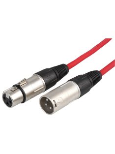 Stagg mikrofon kábel XLR-XLR-3m Piros