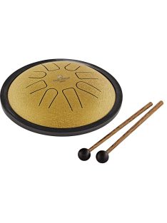   MEINL Sonic Energy Small Steel Tongue Drum C Minor, 8 Notes - Gold
