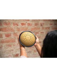   MEINL Sonic Energy Small Steel Tongue Drum C Minor, 8 Notes - Gold