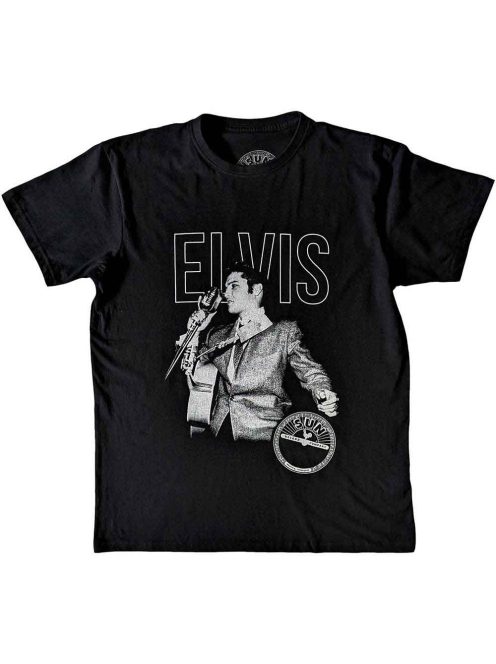 Sun Records:  Elvis Live Portrait Unisex Póló