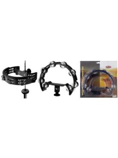   Stagg dobra szerelhető féltamburin, duplasoros-16 csörgő, fekete