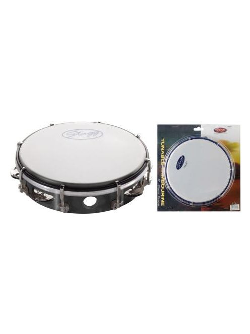 Stagg hangolható kompozit csörgődob, 12 ", 6 csengőpár, műanyag dobbőr, hangolókulcs tartozék