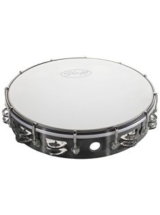   Stagg műanyag csörgődob 10" (kb.27 cm), 7 pár csörgővel - szintetikus bőr, hangolókulcs tartozék
