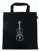 Hegedű mintás szatyor