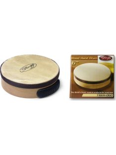   Stagg fából készült kézi dob, 6", természetes bőr