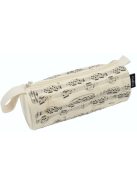 Asztali tolltartó henger alakú, zenei motívumokkal