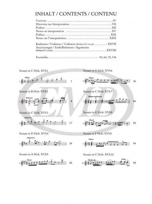 Joseph Haydn:  Samtliche Klaviersonaten-Band 1