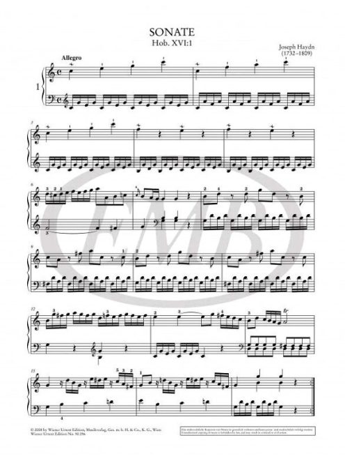 Joseph Haydn:  Samtliche Klaviersonaten-Band 1