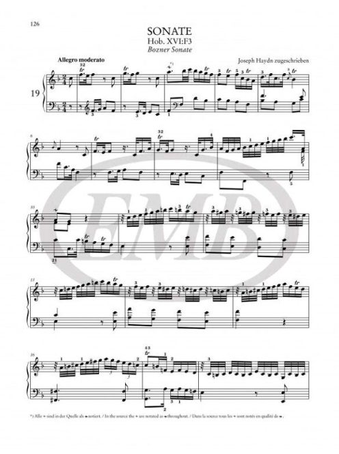 Joseph Haydn:  Samtliche Klaviersonaten-Band 1