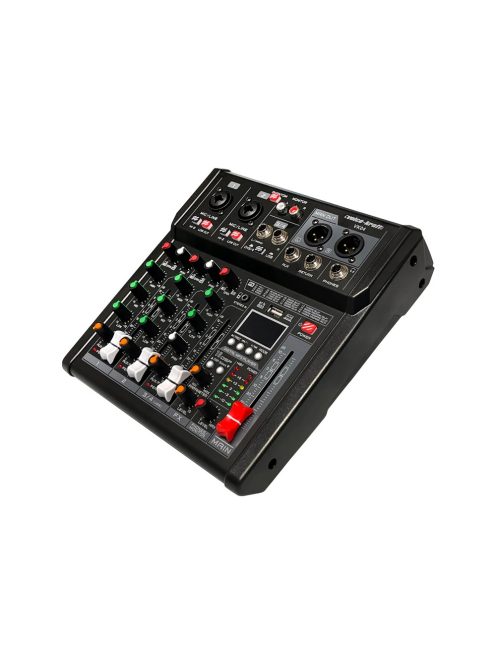 Voice Kraft Keverőpult 2 mono/1 sztereo csatorna,USB Audio interface, Bluetooth, 16DSP effect