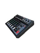 Voice Kraft Keverőpult 4 mono/1 sztereo csatorna, USB Audio interface, Bluetooth, 16 DSP effect