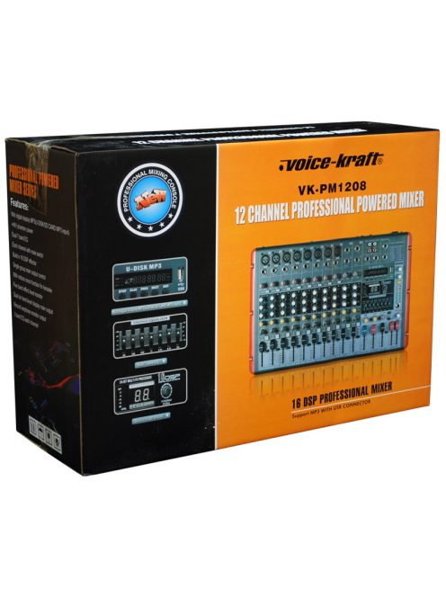 Voice Kraft - powermixer keverőerősítő 2x250W