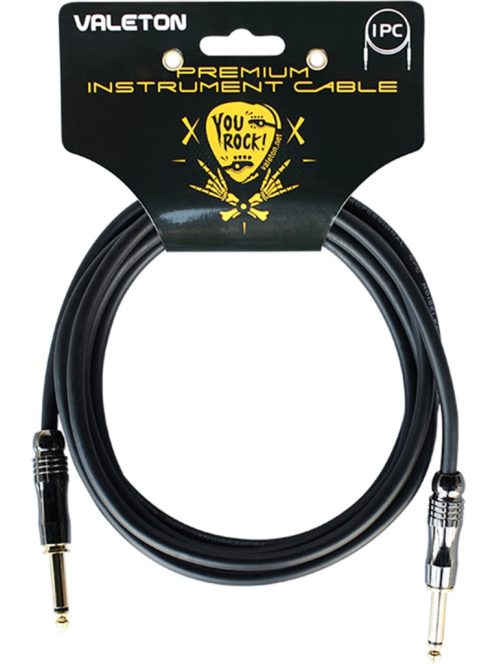 Valeton premium hangszerkábel, 3 m, fekete
