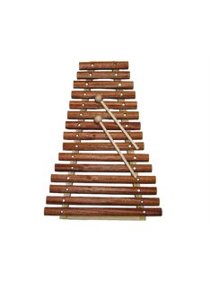 Kétoktávos fa xilofon egzóta fából - tokban