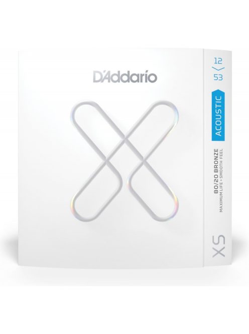 D'Addario XSABR1253 Coated Bronze 12-53 akusztikus gitárhúr