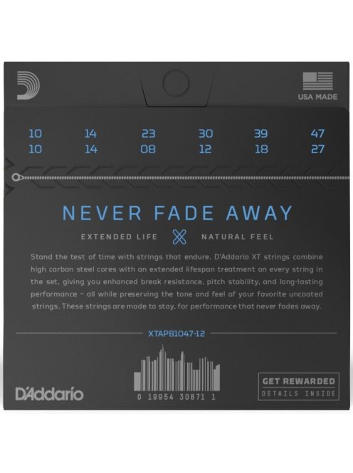D'Addario XTABR1047 akusztikus húrkészlet