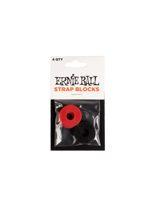 ERNIE BALL STRAP BLOCKS RED/BLACK
