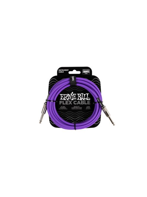 Ernie Ball Flex gitárkábel 3m lila