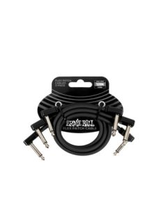 Ernie Ball  FLEX PATCH KÁBEL 30CM 3 PACK BLACK