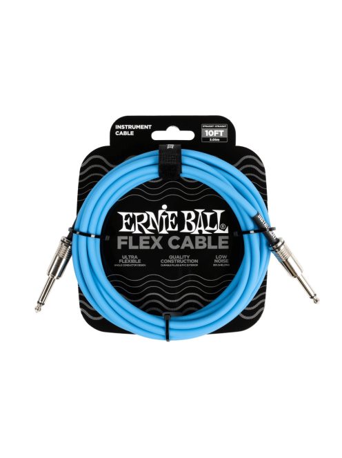Ernie Ball Flex gitárkábel 3m kék