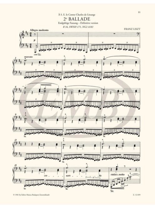 Liszt Ferenc: 2e Ballade