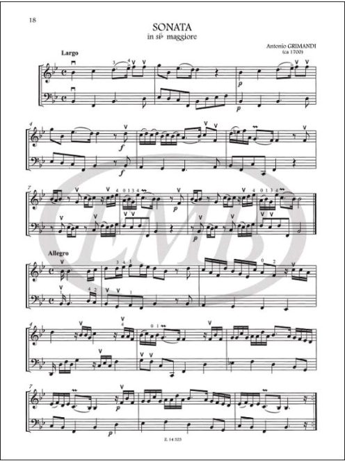 9 Sonate facili (prima posizione) del barocco italiano