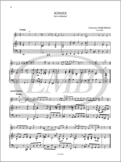 9 Sonate facili (prima posizione) del barocco italiano