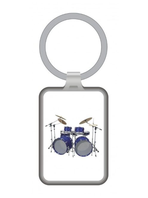 Fém, dob mintás kulcstartó