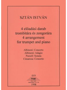 4 előadási darab trombitára és zongorára