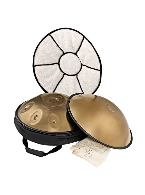 Meinl Sonic Energy Sensory Handpan Stainless Steel D Kurd 10 Notes 440 Hz - Vintage Gold