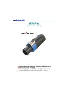 Roxtone RS4F-N Speakon lengő dugó, 4 pólusú