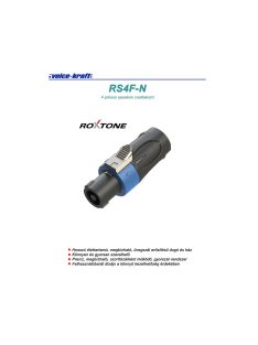 Roxtone RS4F-N Speakon lengő dugó, 4 pólusú