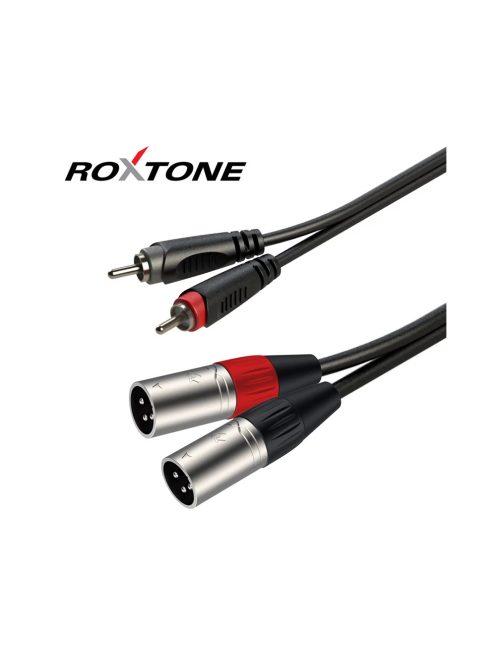 Roxtone RACC190L3 2xXLR(p) - 2xRCA kábel, 3m